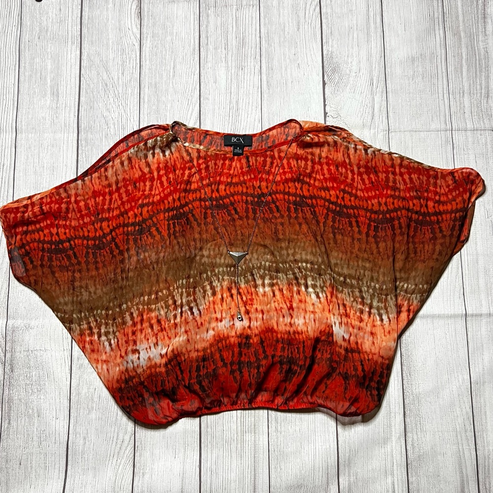 Open Shoulder Top w/ Necklace